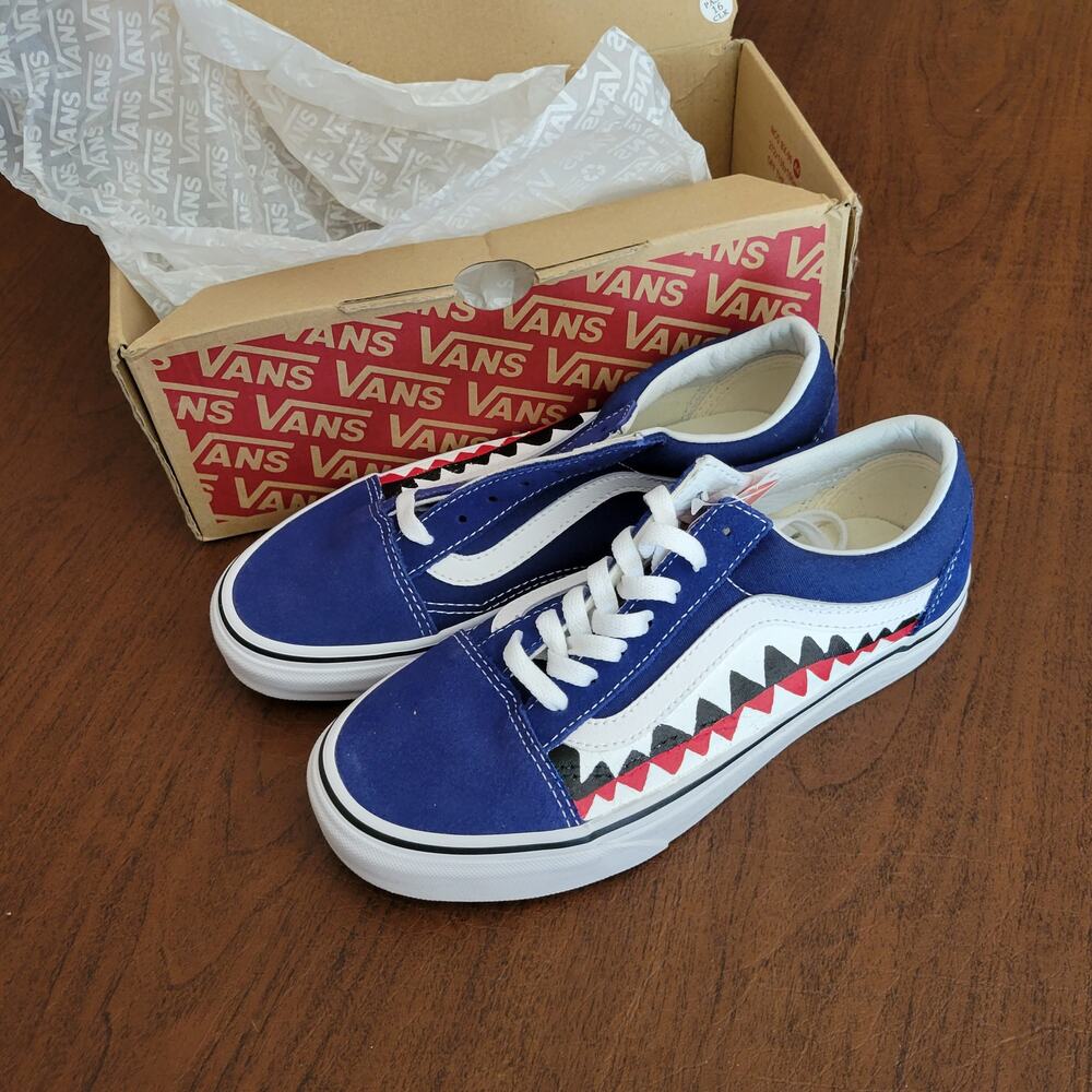 Vans Old Skool Estate Blue / True White Size Mens 5 Womens 6.5, EUR 36.5 New